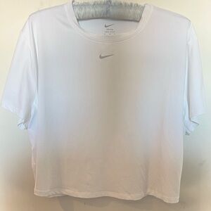 Women’s White Nike One Dri-Fit Crop T-Shirt